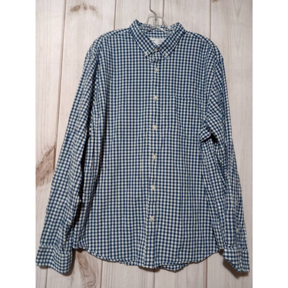 Old Navy Menswear Checkered Button Down Shirt Long Sleeve